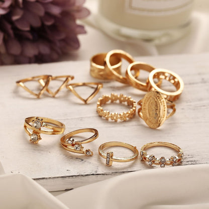 13 Piece Medallion Ring Set Rings 
NovaBlend Bazaar