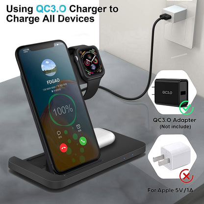 3-in-1 Wireless Charging Station NovaBlend Bazaar