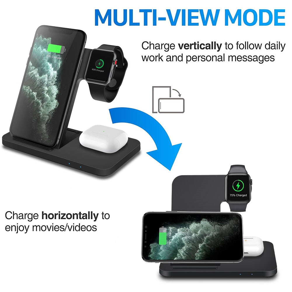 3-in-1 Wireless Charging Station NovaBlend Bazaar