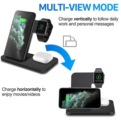 3-in-1 Wireless Charging Station NovaBlend Bazaar