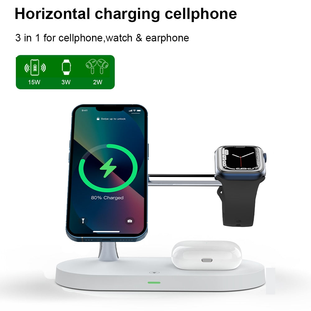 3-in-1 Wireless Magsafe Charger Stand NovaBlend Bazaar