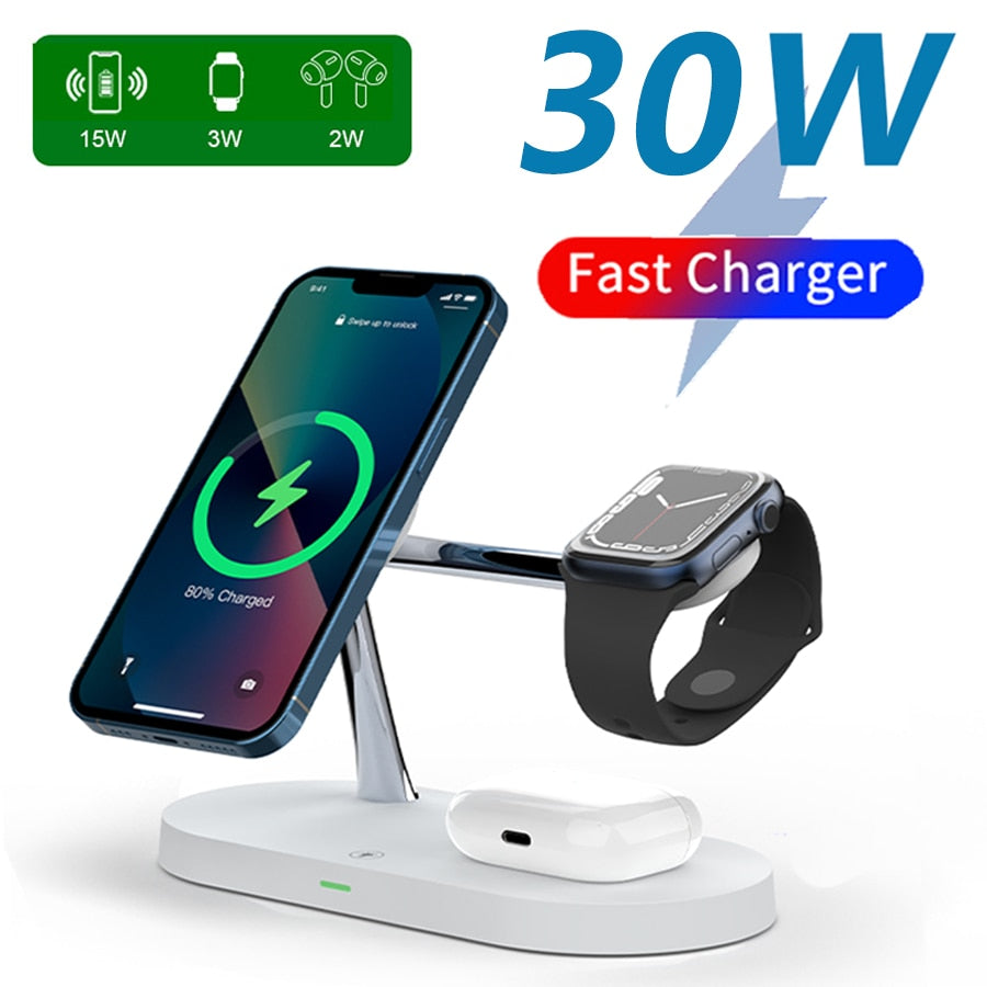 3-in-1 Wireless Magsafe Charger Stand NovaBlend Bazaar