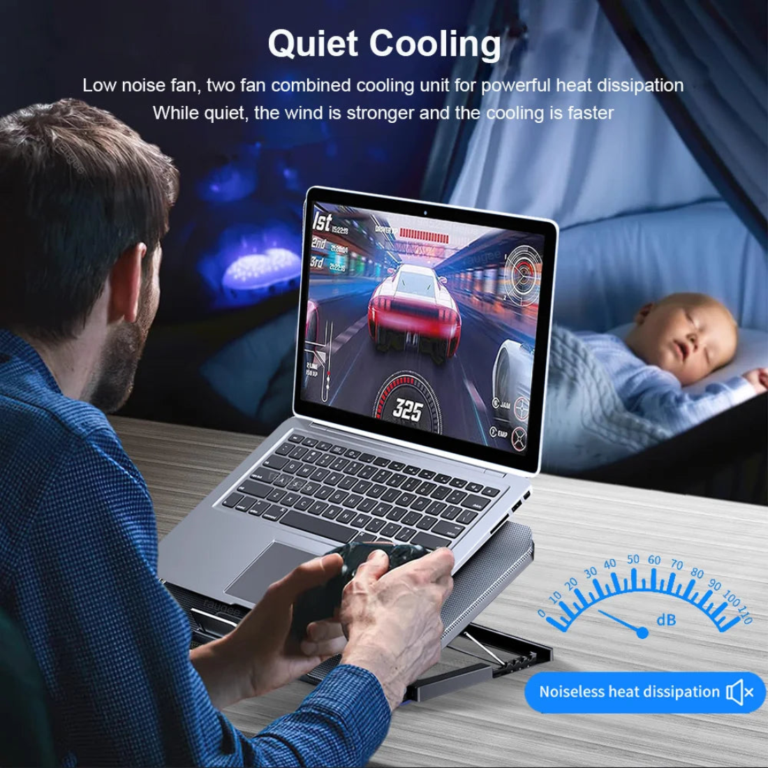 gaming laptop cooler quiet