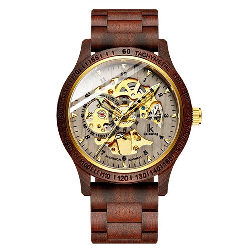 Classic Wooden Men's Mechanical Watch NovaBlend Bazaar