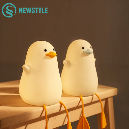 Cute Duck Bedside Night Lamp NovaBlend Bazaar