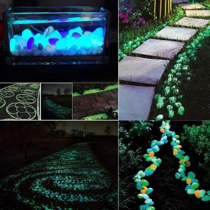 Glow in the Dark Garden Pebbles NovaBlend Bazaar