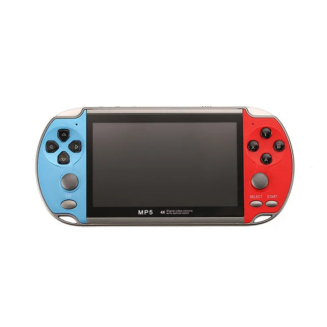 x7 handheld game console red blue