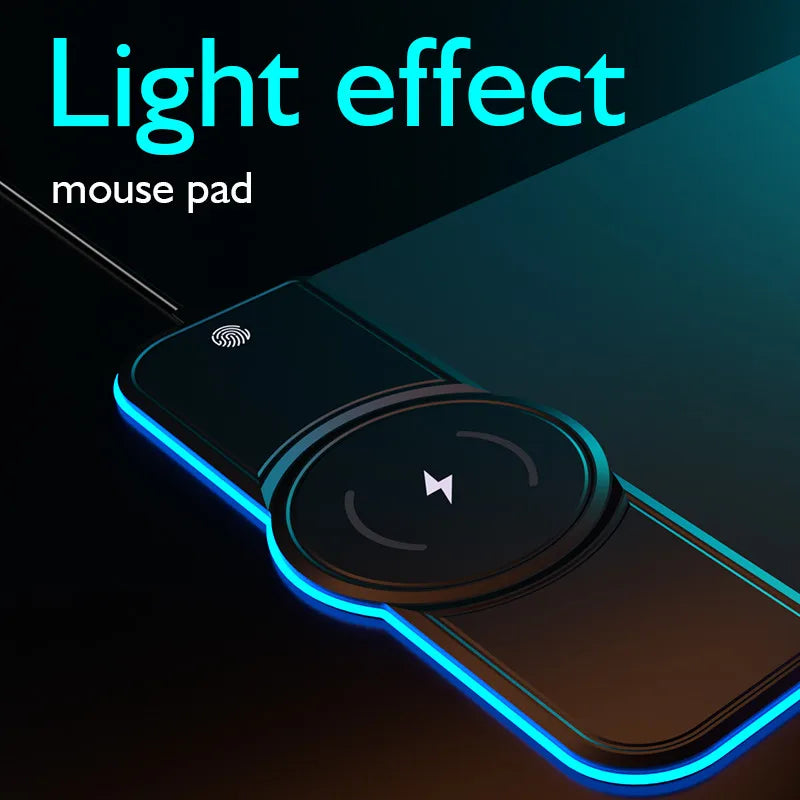 RGB Charging Mouse Pad wireless charging