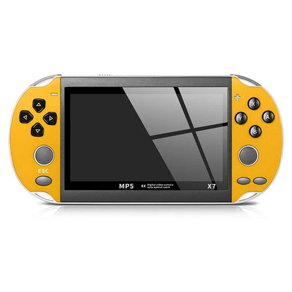 x7 handheld game console yellow