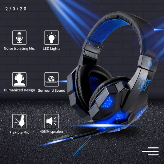 Led Light Wired Gamer Headset NovaBlend Bazaar