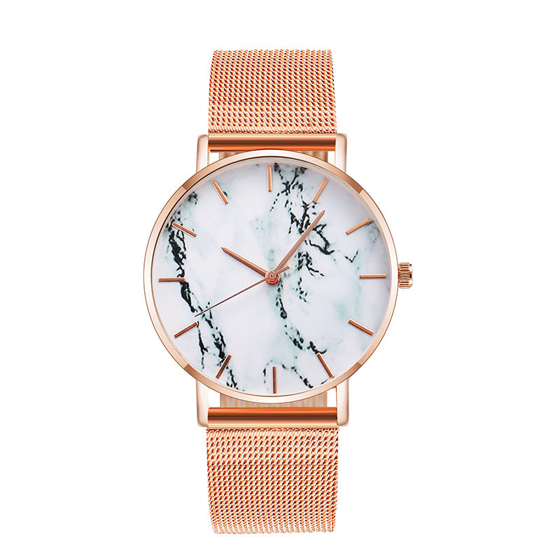 Mesh Band Marble Watch NovaBlend Bazaar