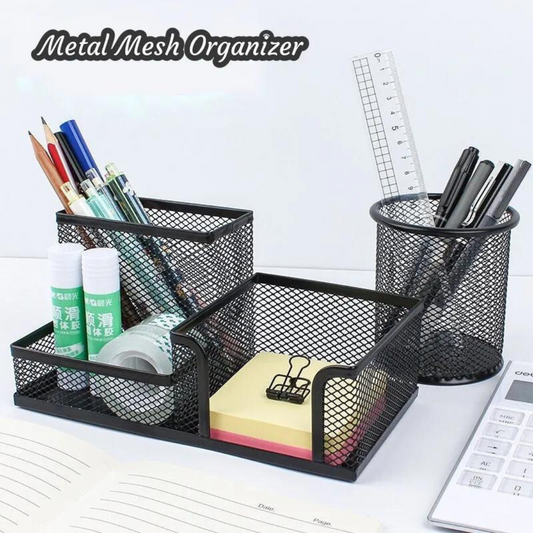 Metal Mesh Desk Organizer