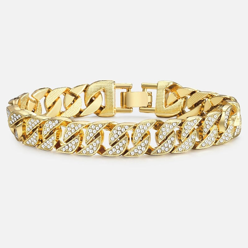 Miami Gold Curb Cuban Bracelet NovaBlend Bazaar