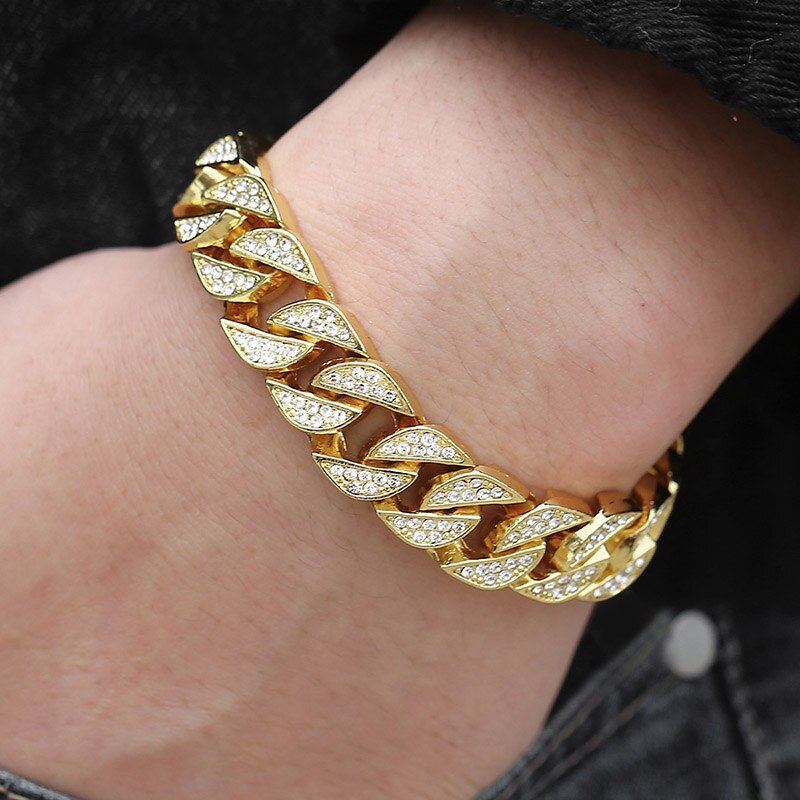 Miami Gold Curb Cuban Bracelet NovaBlend Bazaar