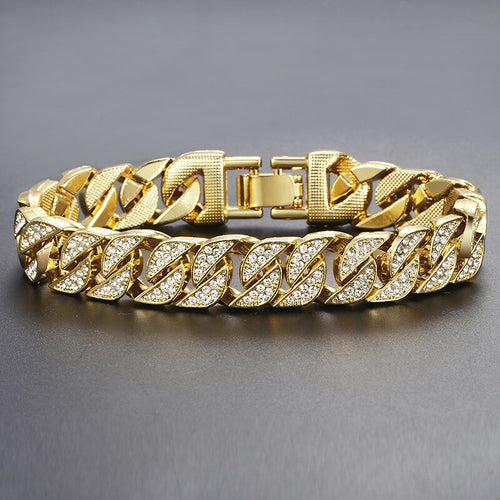 Miami Gold Curb Cuban Bracelet NovaBlend Bazaar