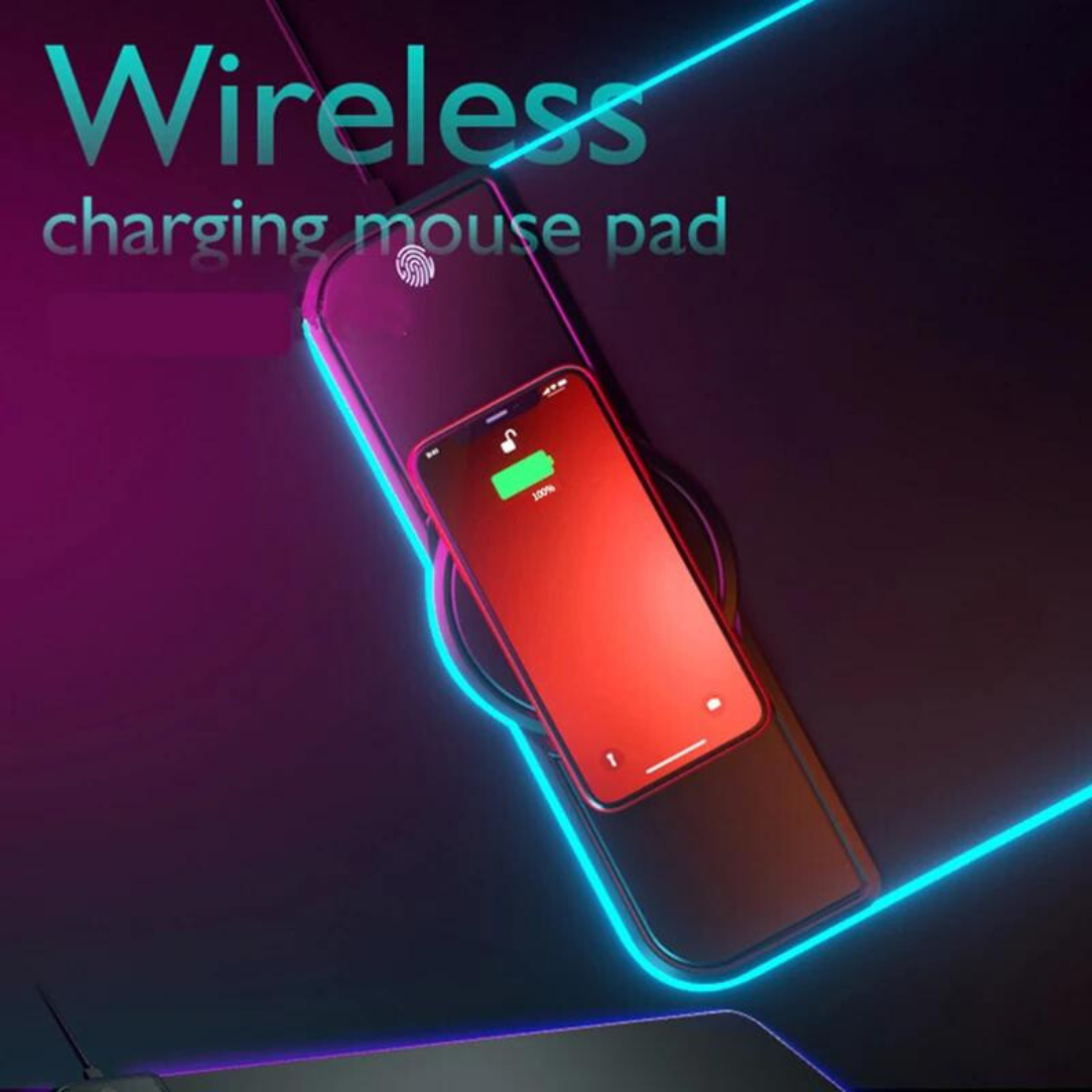 RGB Charging Mouse Pad In Use