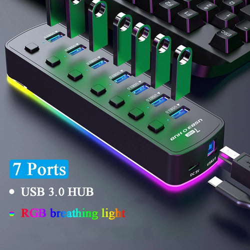 RGB USB Gaming Hub