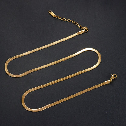 Gold Snake Chain Necklace