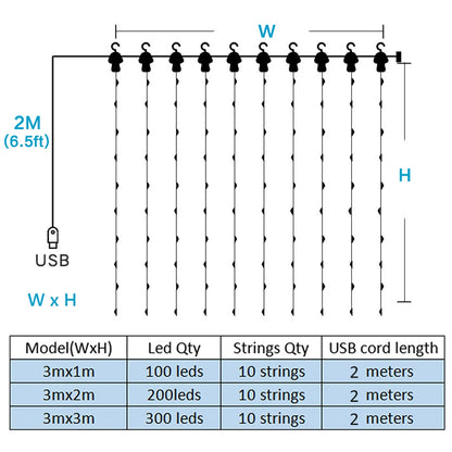 LED Window Curtain Lights