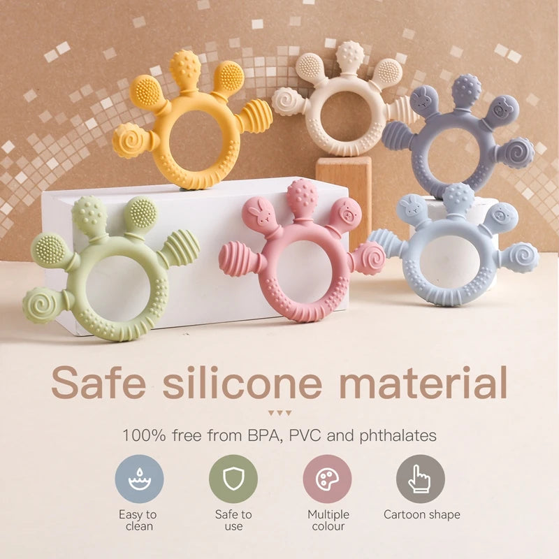 Silicone Baby Teething Ring