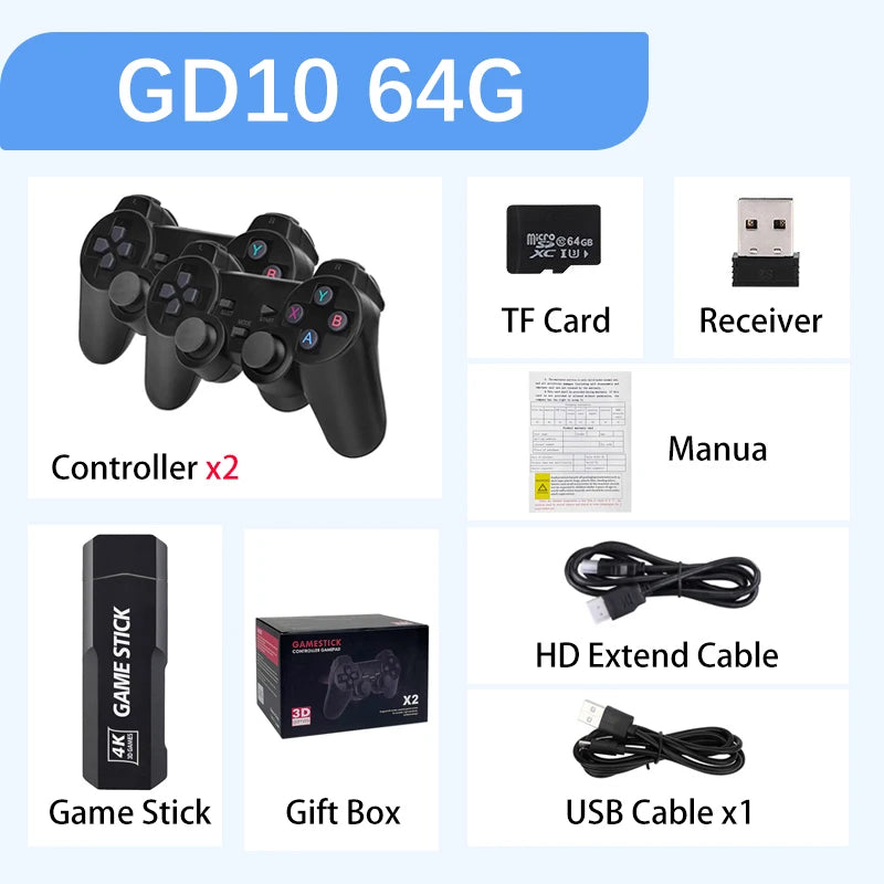 gd10 retro video game stick contents