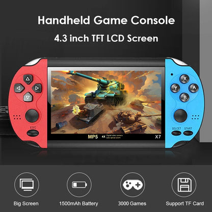 x7 handheld game console LCD