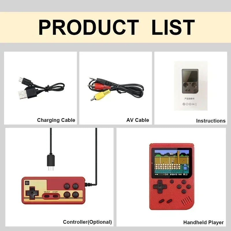 portable mini retro console contents