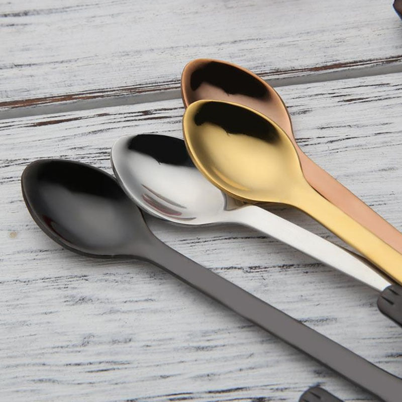 STAINLESS STEEL CAT TEASPOONS NovaBlend Bazaar