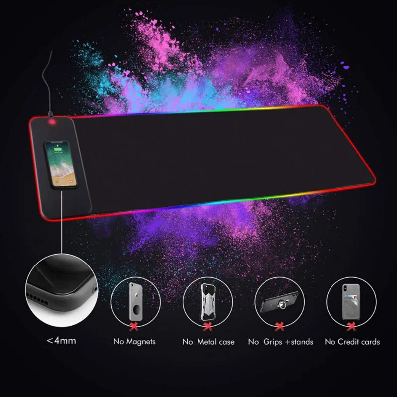 RGB Charging Mouse Pad Instructions