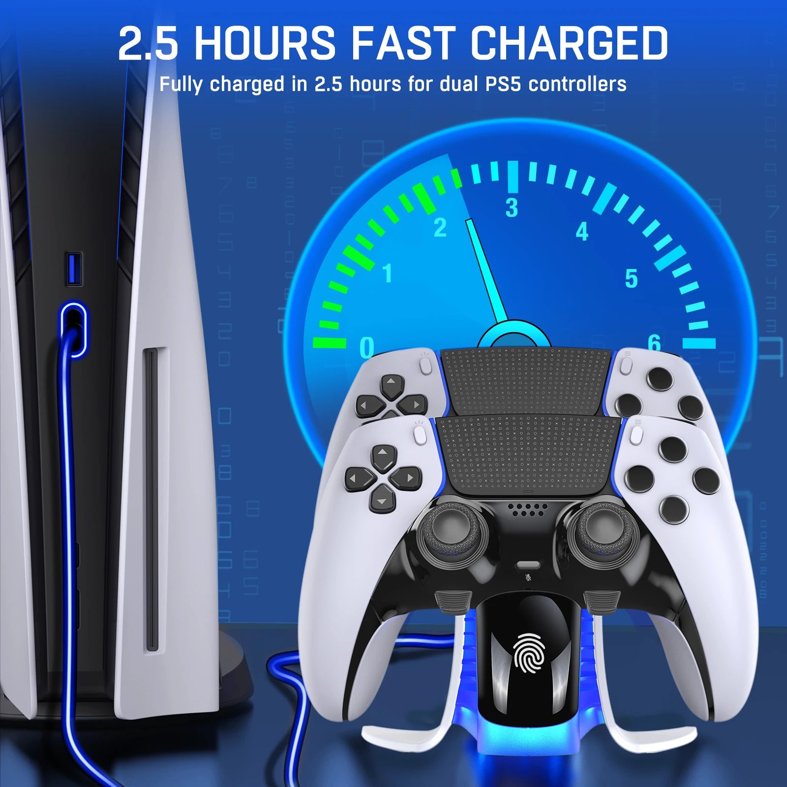 Dual Controller Charging Dock Fast Charging