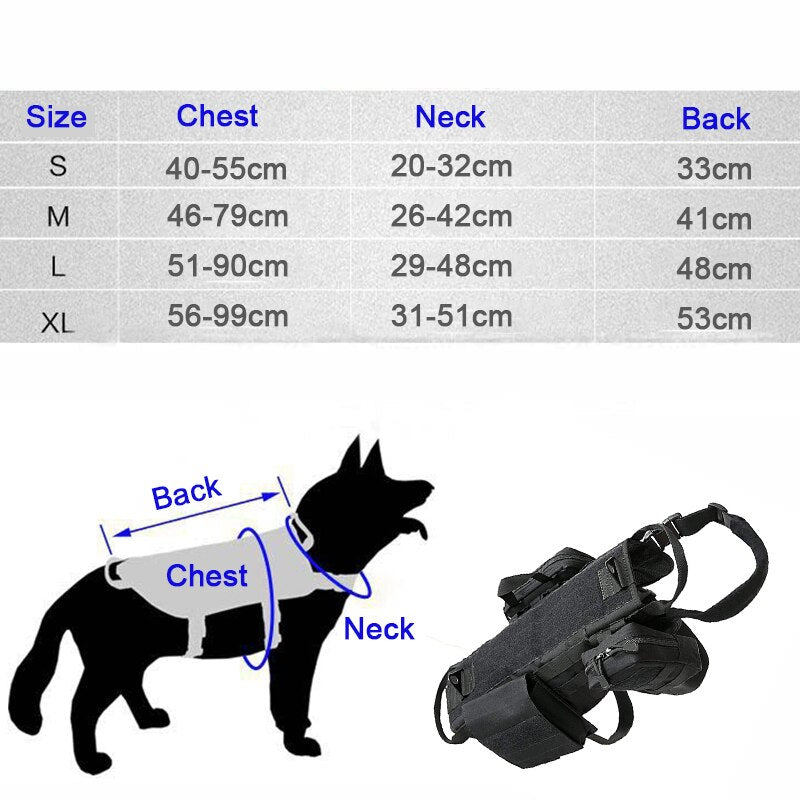 Tactical Military Dog Harness NovaBlend Bazaar